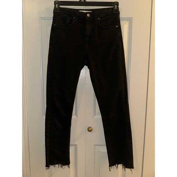 Zara Denim - ZARA Distressed Black Jeans 4